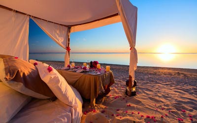 Private Romantic Island Beach Dinner in Abu Dhabi