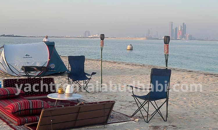Beach Overnight Camping in Abu Dhabi Island