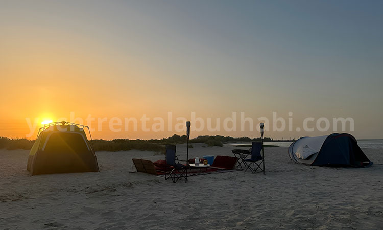 Beach Overnight Camping in Abu Dhabi Island