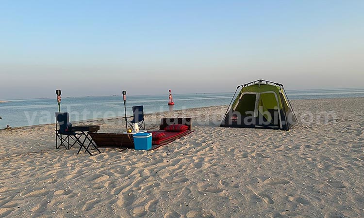 Beach Overnight Camping in Abu Dhabi Island